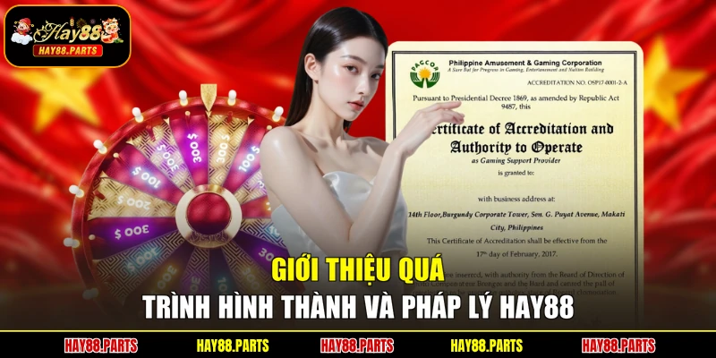 Giới thiệu quá trình hình thành và pháp lý Hay88